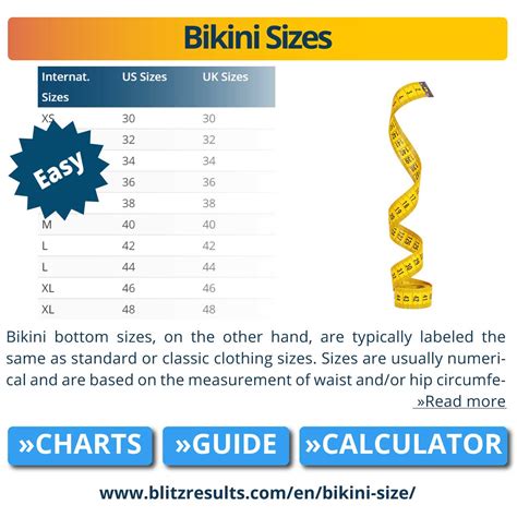 Bikini Size Chart How To Find The Perfect Summer Swimwear