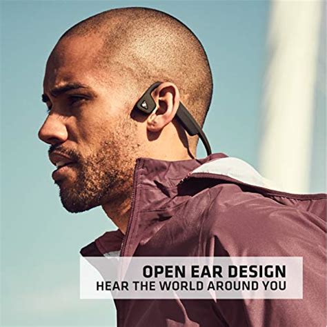 Aftershokz Titanium Open Ear Wireless Bone Conduction Headphones Black