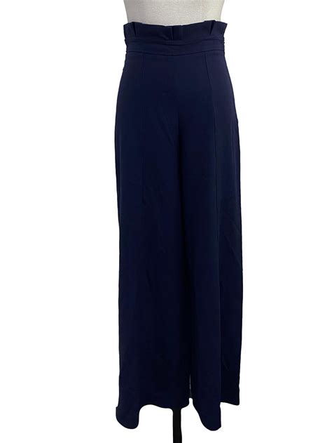 Gg5 Navy Blue High Waist Culottes Womens Fashion Bottoms Other Bottoms On Carousell