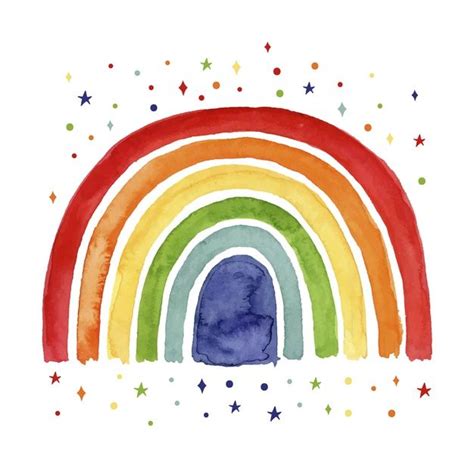 Premium Vector Watercolor Rainbow Concept Rainbow Painting Rainbow
