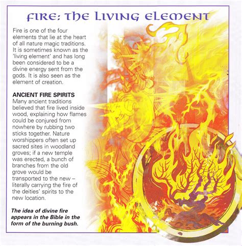 Fire The Living Element Elemental Magic Magick Witch Books
