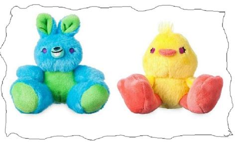 Disney Store Toy Story 4 Ducky And Bunny Tiny Big Feet Micro Plush Doll