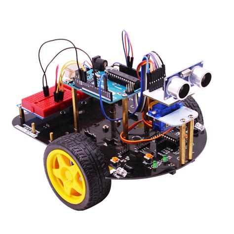 Arduino Uno Intelligent Vehicle Obstacle Avoidance Tracking Robot Kit