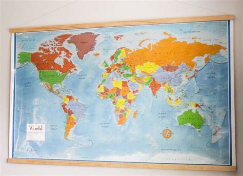Diy Homeschool World Map With Magnetic Frame Framed World Map World