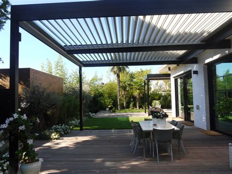 The Solisysteme Bioclimatic Pergola Residential Moderne Terrasse