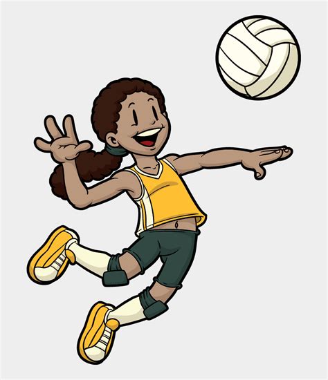 15 Volleyball Player Clipart Png
