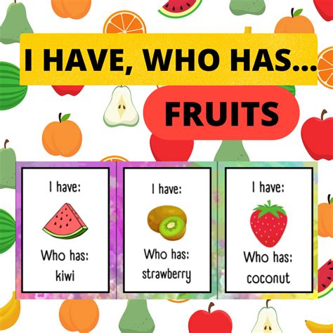 Produkt I Have Who Has Fruits