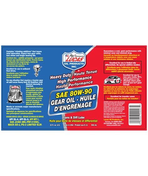 Heavy Duty 80W-90 Gear Oil | Lucas Oil Products