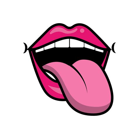 Lips With Tongue Out Logo