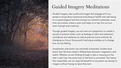 Guided Imagery Meditations Anna Ritchie Clinical Hypnotherapist