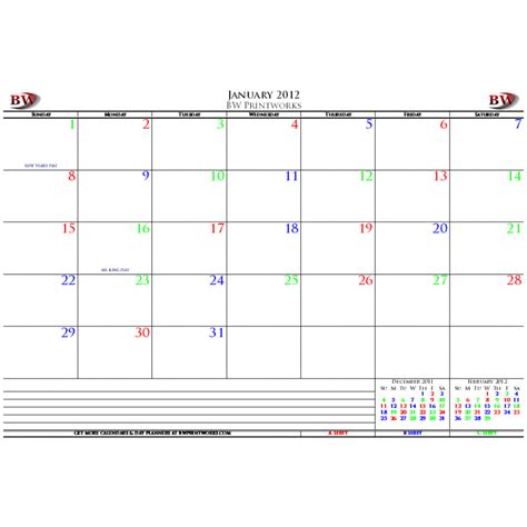 Desk calendar
