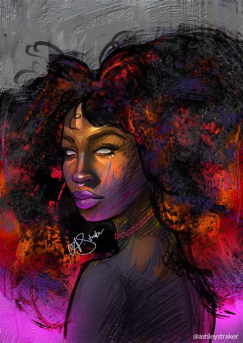 Ashley Straker Female Art Black Artwork Black Women Art