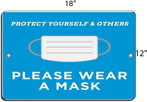 Please Wear A Mask Protect Yourself And Others 18 X 12