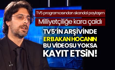 TV5 nin programcısı Hamza Yardımcıoğlu ndan skandal Milliyetçilik