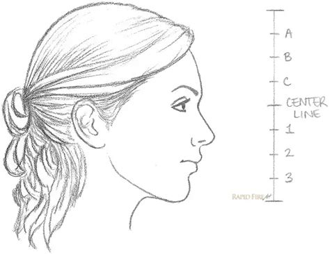 Person Side Profile Drawing Full Body Anastasia Bogo
