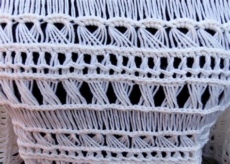 Fancy Broomstick Lace Crochet Stitches Free Tutorial At Make My Day