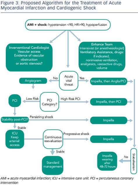 proposed algorithm for the treatment of acute myocardial infarction and cardiogenic shock