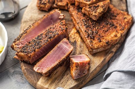 Spice Rubbed Seared Ahi Tuna Steaks Recipe