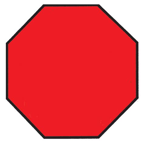 Blank Stop Sign Clip Art