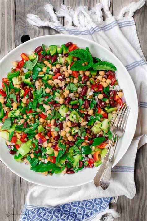 Easy Bean Salad Recipe Youll Make On Repeat The Mediterranean Dish
