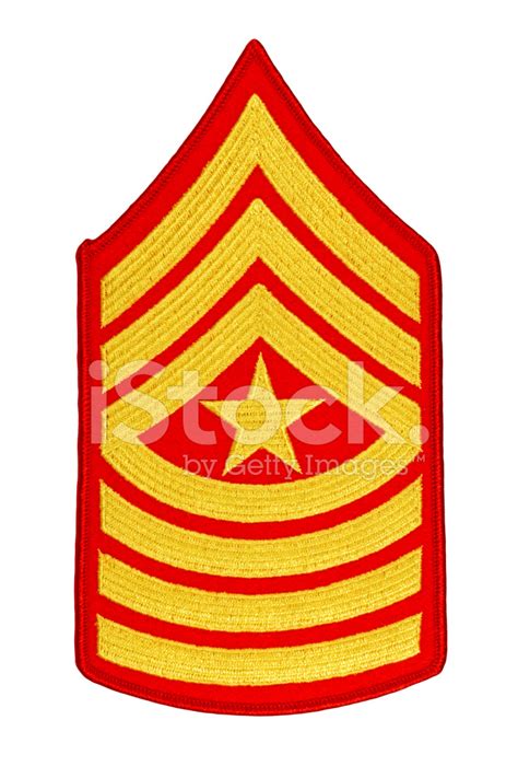 Us Marine Sergeant Major Rank Insignia Stock Photo Royalty Free