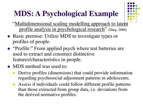Psychologists are involved in a variety of tasks. PPT - Multidimensional Scaling (MDS) PowerPoint Presentation - ID:193866