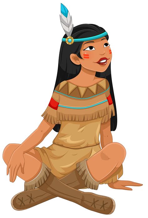 Native American Woman Clip Art At Clker Vector Clip Art Online My