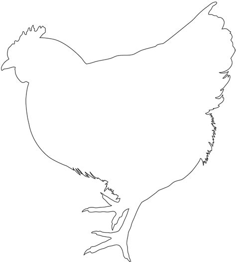 Chicken Silhouette Free Vector Silhouettes