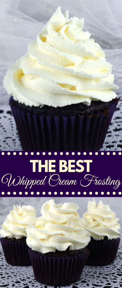 When using stabilized whipped cream as a frosting, the possibilities are truly endless! THE BEST WHIPPED CREAM FROSTING #dessert #creamcake