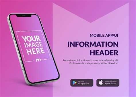 Iphone App Banner Design With Custom Text Mediamodifier