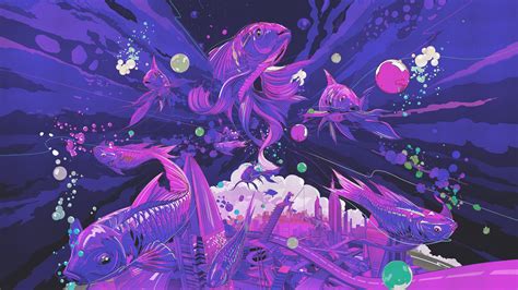 Maybe you would like to learn more about one of these? fish, Underwater, Purple Wallpapers HD / Desktop and ...