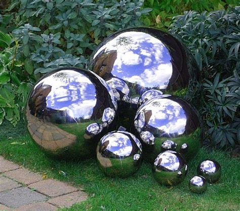 Gazing Balls Stainless Steel Garden Globes