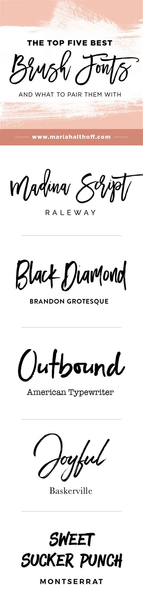 Brush Fonts Are Totally In Right Now Here Are My Top Five Favorite