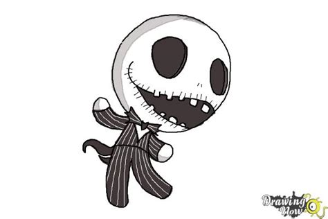 How To Draw Chibi Jack Skellington Drawingnow