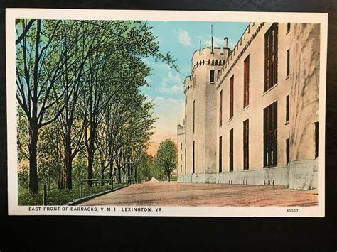 Vintage Postcard 1915 1930 Front Barracks Virginia Military Academy