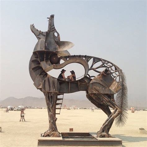 Coyote By Bryan Tedrick Burning Man 2013 Kinetic Sculpture Musical