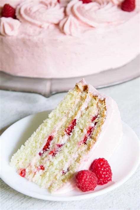 Vanilla Raspberry Cake Leelalicious