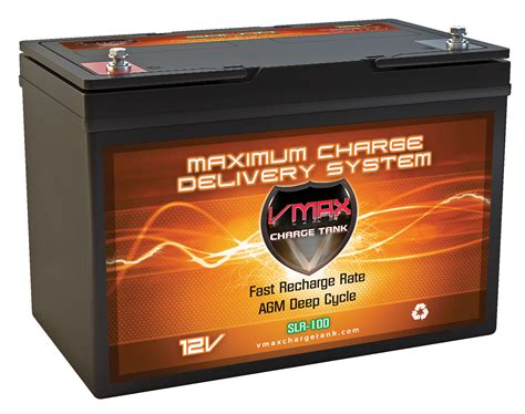 The deep cycle mighty max battery 12v 55ah trolling battery is an affordable, effective option for those that want to power the battery has a 55ah amp hour rating and agm technology. VMAX SLR100 12 Volt 100Ah AGM Deep Cycle Hi Performance Batt