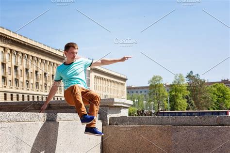 Parkour In The City Containing Person Sport And Fitness High