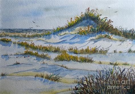 Sand Dunes Sea Oats Painting By Don Hand