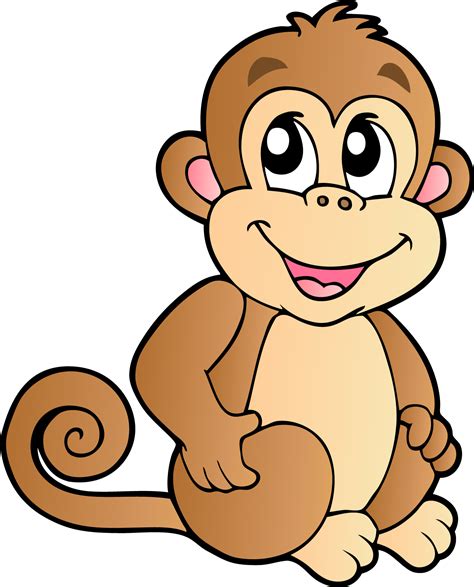 Monkey Cartoon Drawing Illustration Transparent Background Monkey