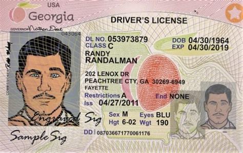 Georgia Hologram Drivers License Fasrwing With Georgia Id Card