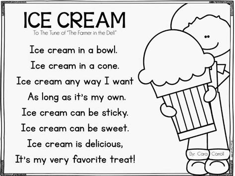 The key is to read them plenty of poetry written with children in mind. Ice Cream Day (End of Year THEME DAYS | Fun Classroom ...