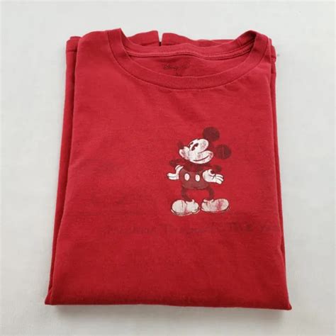 Disney Store Mickey Mouse Through The Years Heavy Cotton T Shirt
