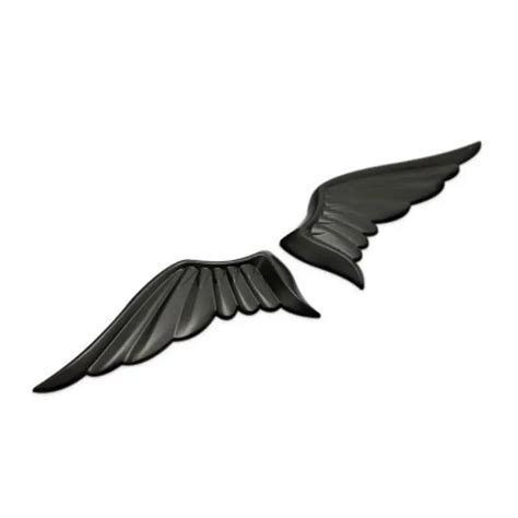 black 3d angel wings style car auto motorcycle truck body emblem badge stickers in car stickers