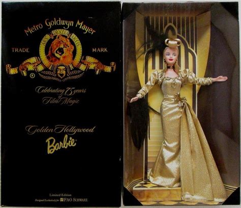 Amazon Com Fao Schwarz Limited Edition Mgm Golden Hollywood Barbie Toys Games Barbie I