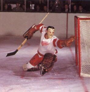 Terry Sawchuk Goalie Detroit Red Wings Action Photo X Ebay