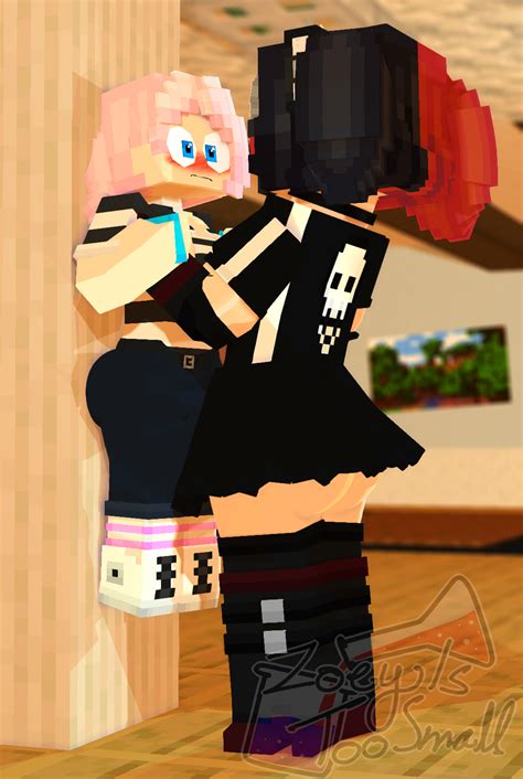Jenny Mod Ellie Hugs Zoey Minecraft Fan Art 45140903 Fanpop Page 4