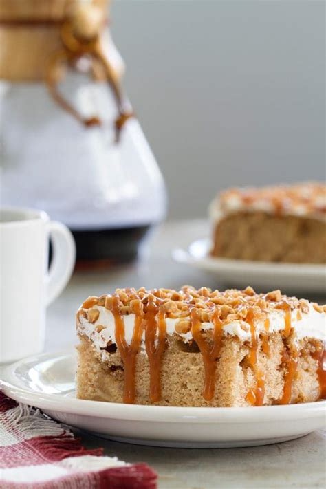 I usually make two of them so we can enjoy one. Caramel Apple Poke Cake uses canned apple pie filling. So ...