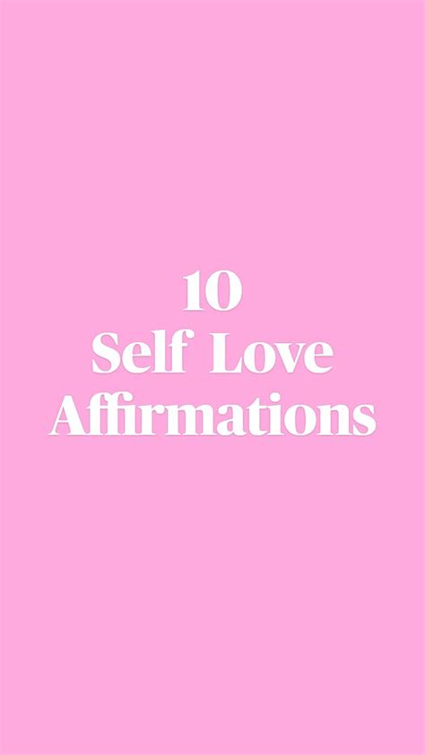 Self Love Affirmations Self Love Affirmations Love Affirmations